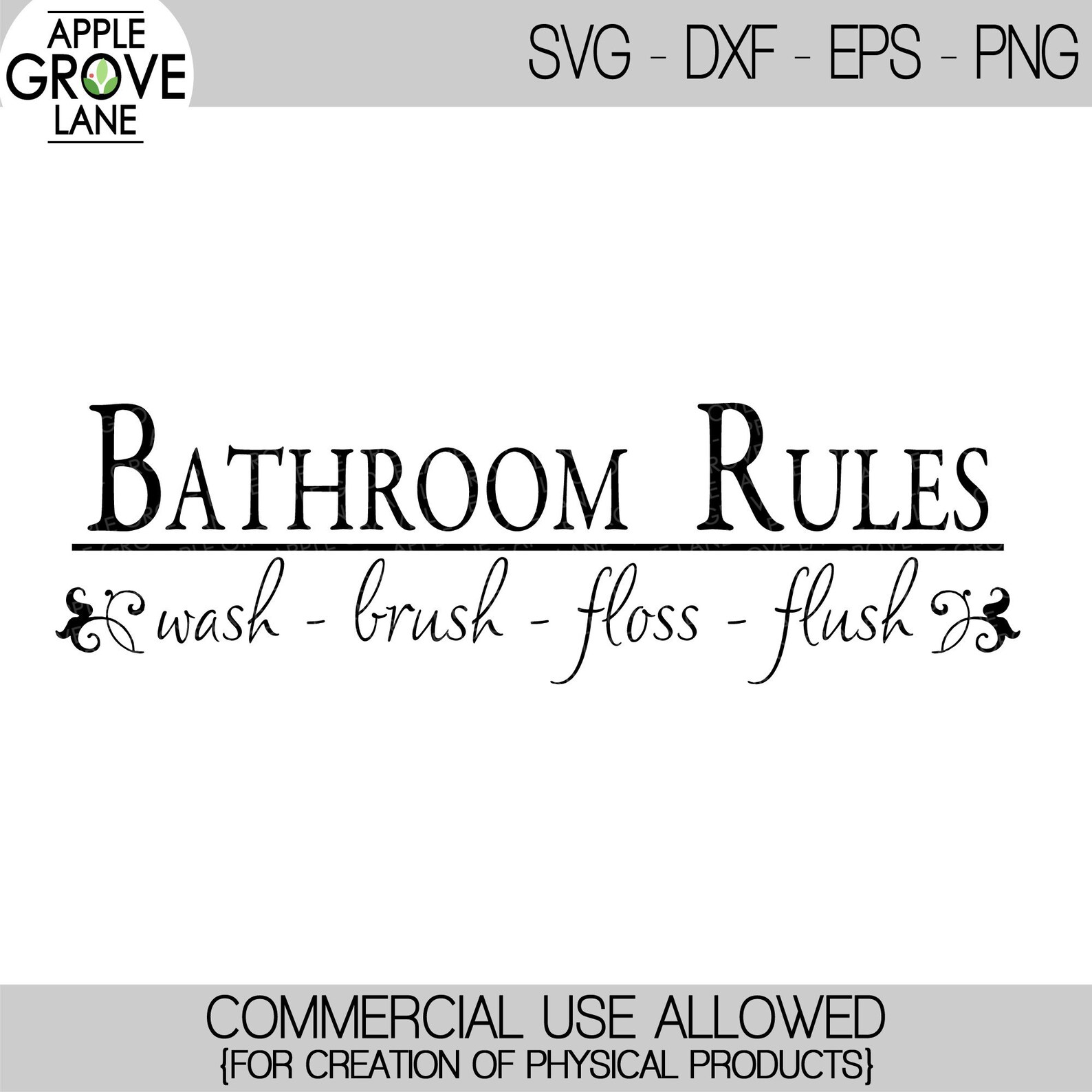 Reglas de baño Svg Baño Svg Lavar el hilo dental Flush Svg | Etsy