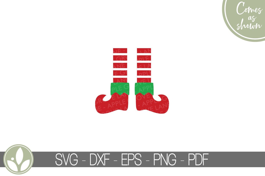 Elf Feet Svg Elf Shoes Svg Elf Svg Elf Stockings Svg Christmas Elf Svg