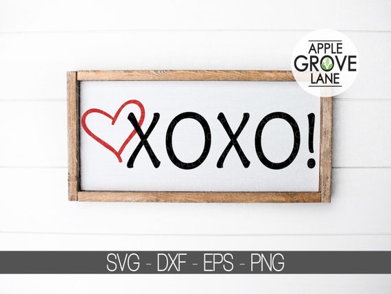Download Free Hugs And Kisses Svg Xoxo Svg Valentine S Day Svg Etsy SVG Cut Files