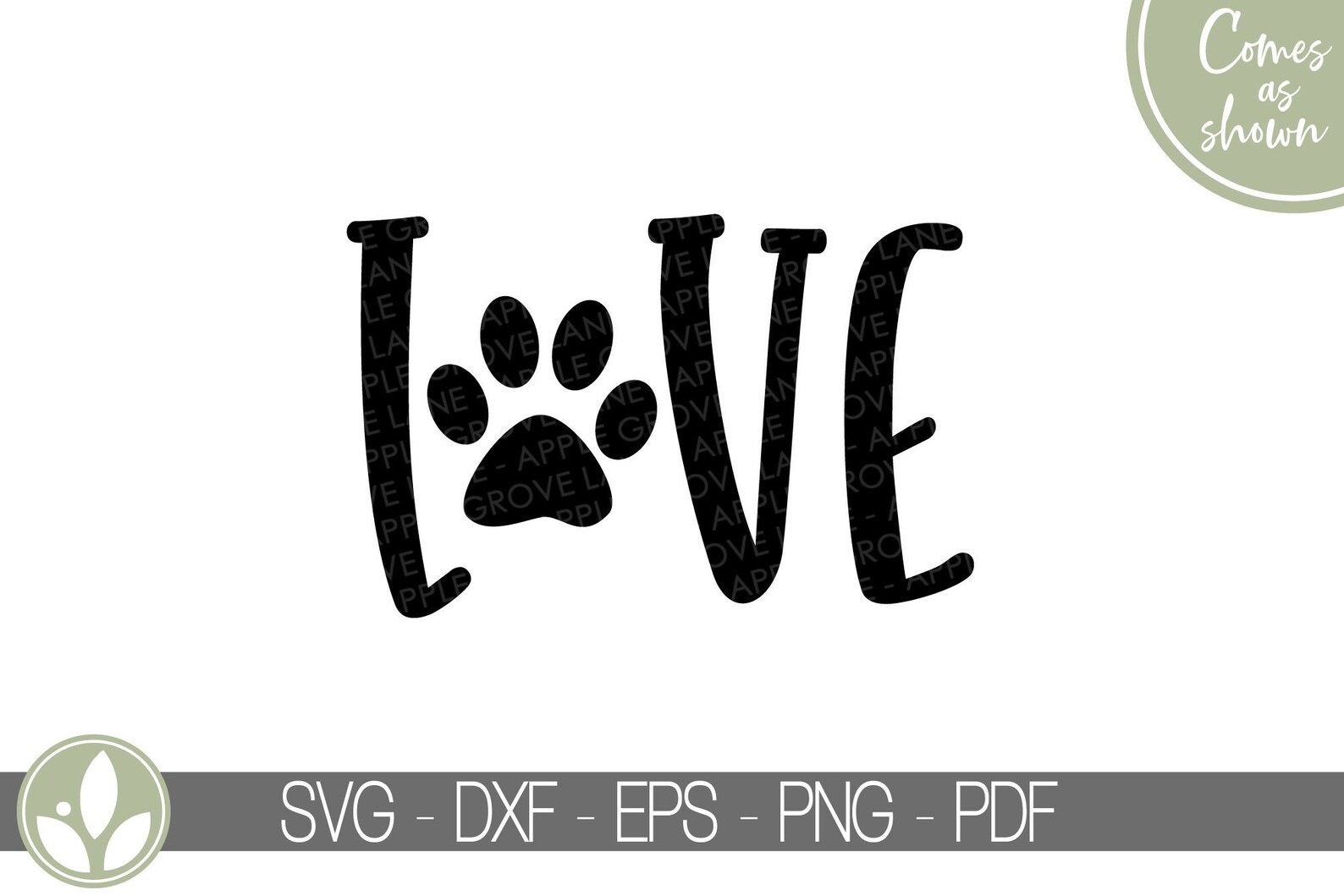 Love Svg Pet Svg Pet Lover Svg Paw Print Svg Dog Lover Etsy
