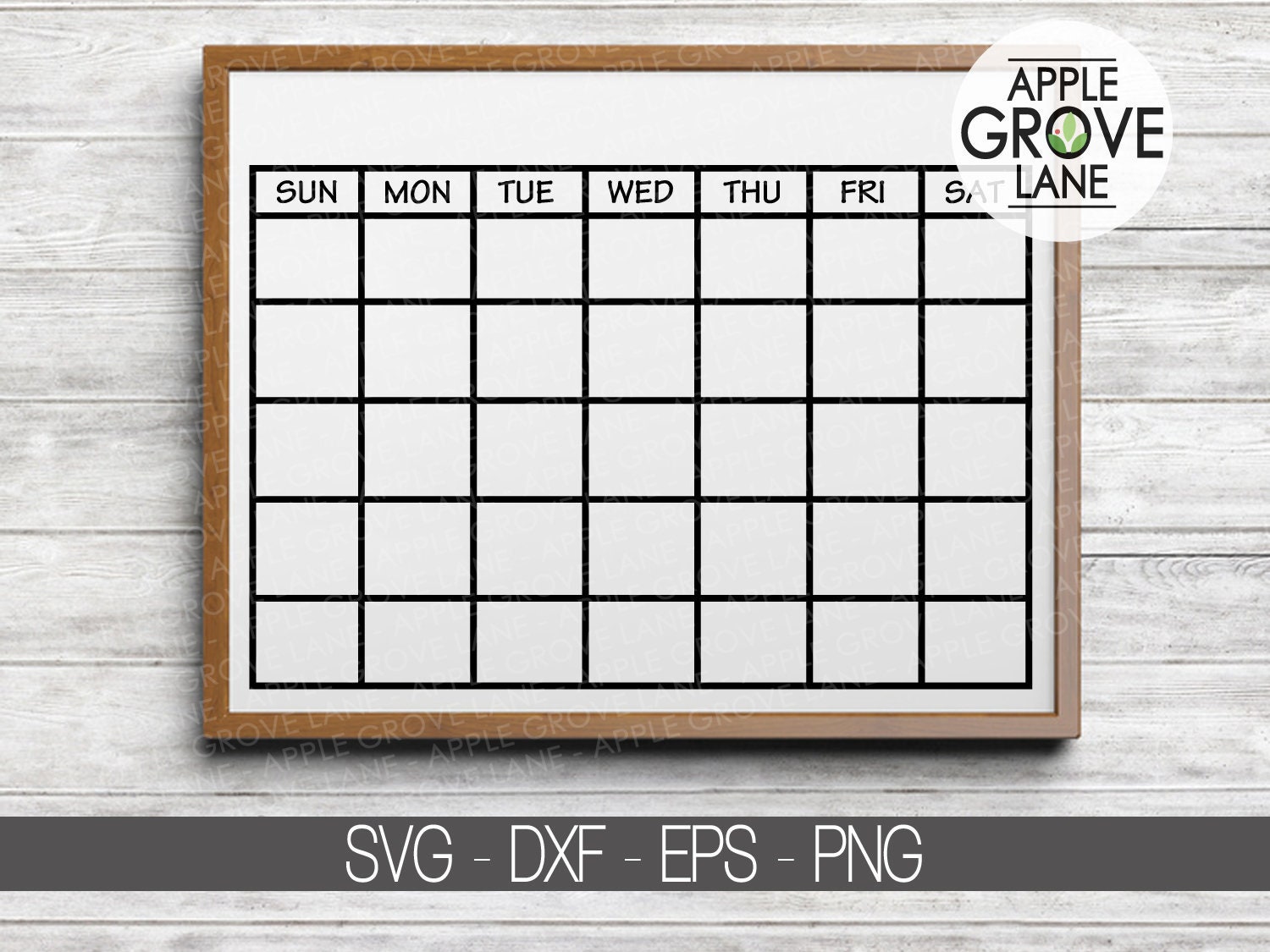 Calendar Svg Blank Calendar Svg Monthly Calendar Svg Calendar Outline Svg  Days of Week Svg Svg Eps Png Dxf - Etsy