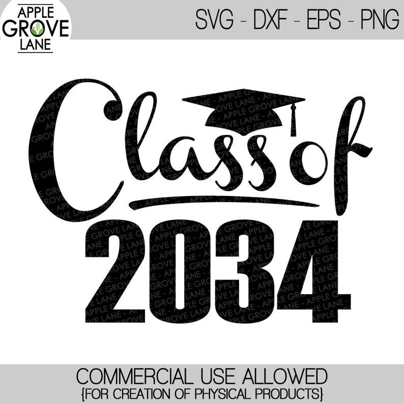 Download Class of 2034 Svg Graduation SVG 2034 Svg 2034 | Etsy