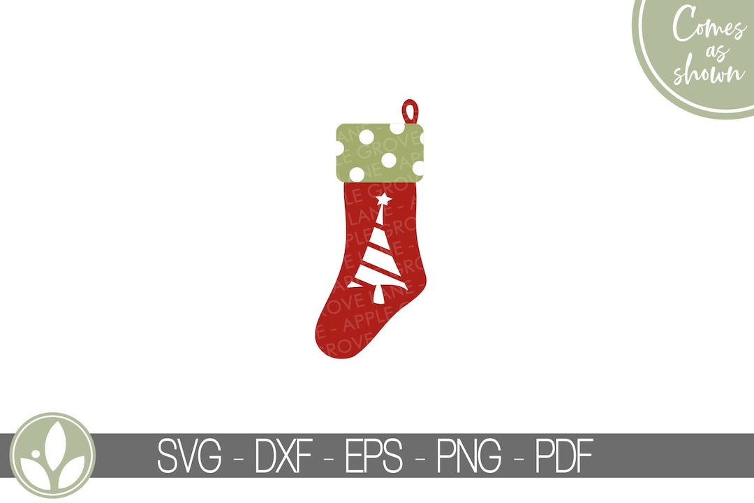 Christmas Stocking Svg Christmas Sock Svg Christmas Svg Stocking Svg 3d