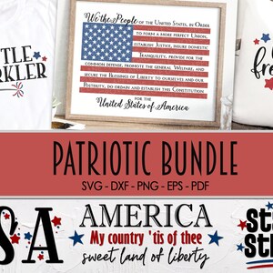Pacote Svg Patriótico - 4 de Julho Svg - Militar Svg - Camisa Patriótica Svg - Placas de Quatro de Julho Svg - Crianças Svg Patriótico - América Svg