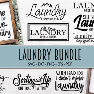 Laundry Svg Bundle - Laundry Room SVG - Laundromat Svg -  Laundry SVG - Laundry Room Sign - Laundry Sign Svg