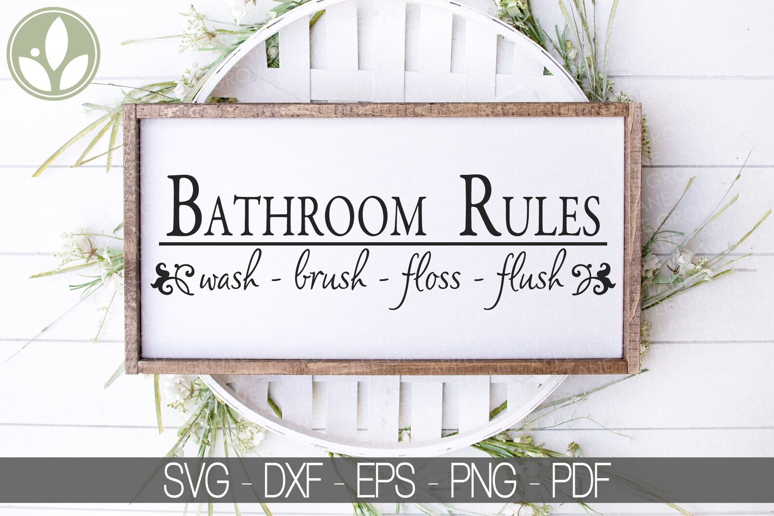 Bathroom Rules Svg Bathroom Svg Wash Brush Floss Flush Svg Etsy 