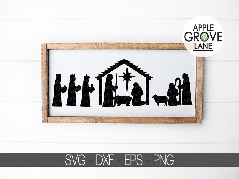 Nativity SVG Manger Svg Stable SVG Christmas Svg - Etsy