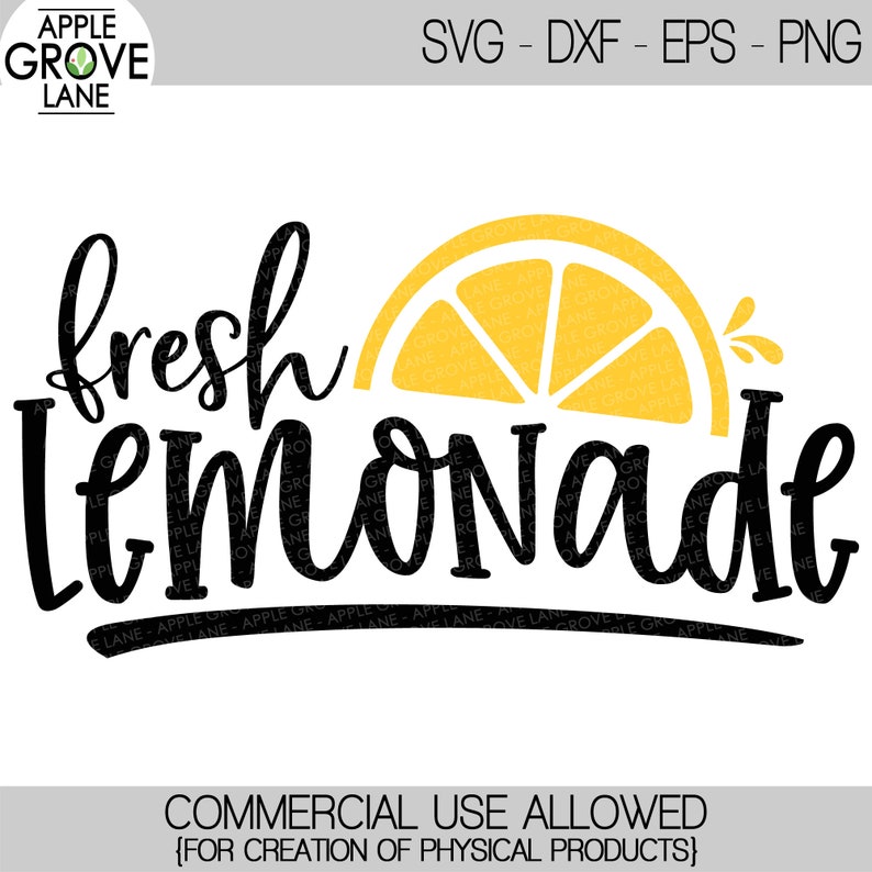 Fresh Lemonade Svg Lemons Svg Summer Svg Lemonade Stand | Etsy