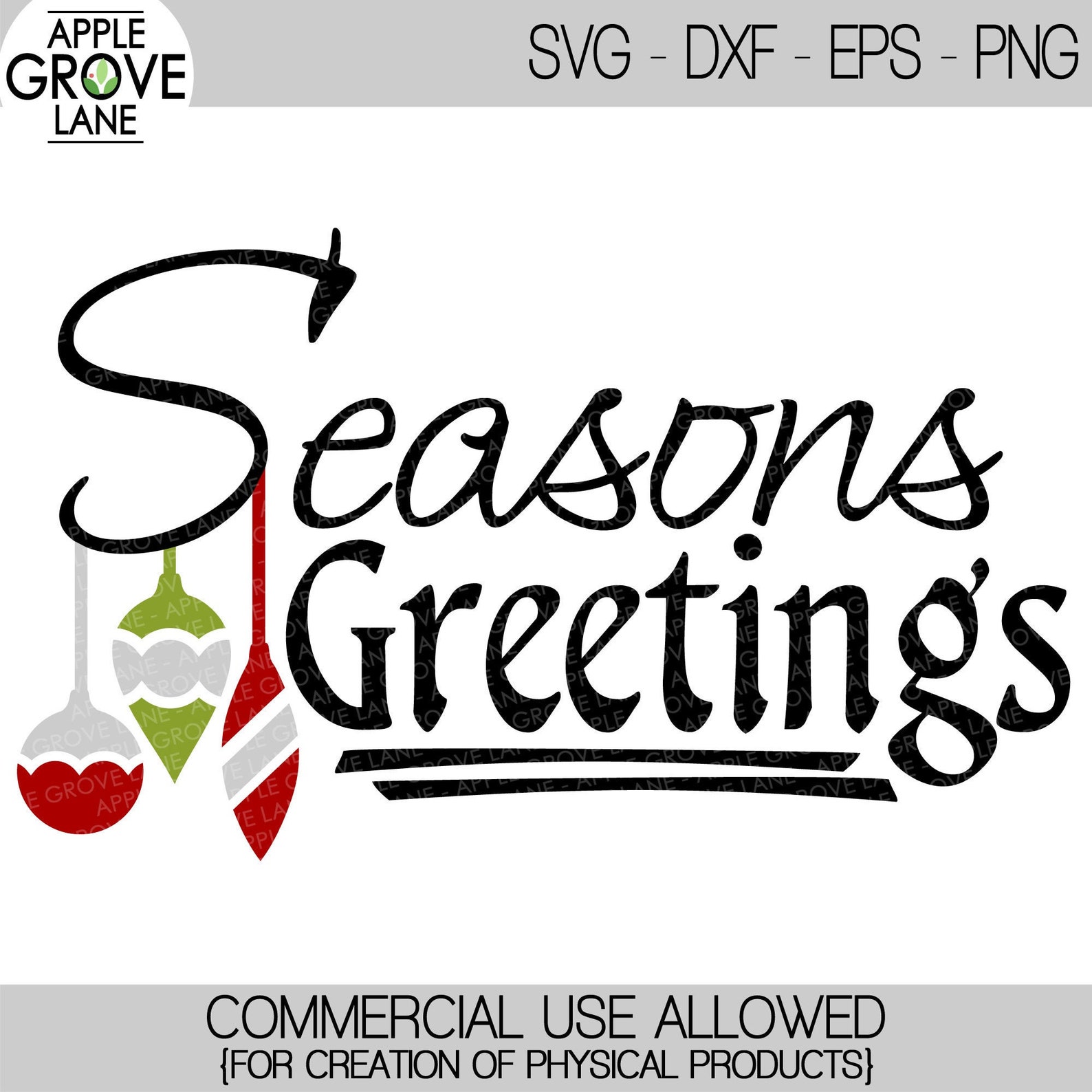 Seasons Greetings Svg Greetings Svg Christmas Svg Etsy