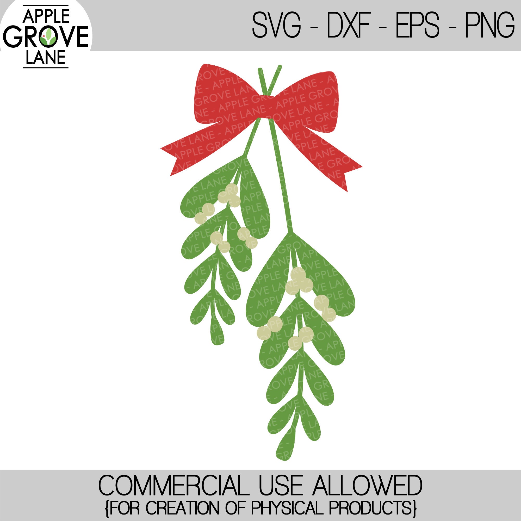 Mistletoe SVG Christmas Svg Holiday svg Mistletoe Vector Etsy