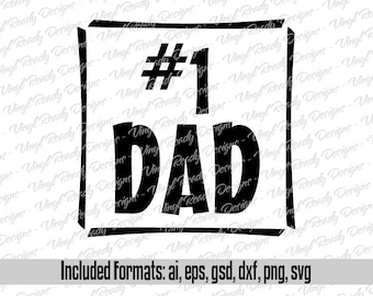 number 1 dad svg etsy