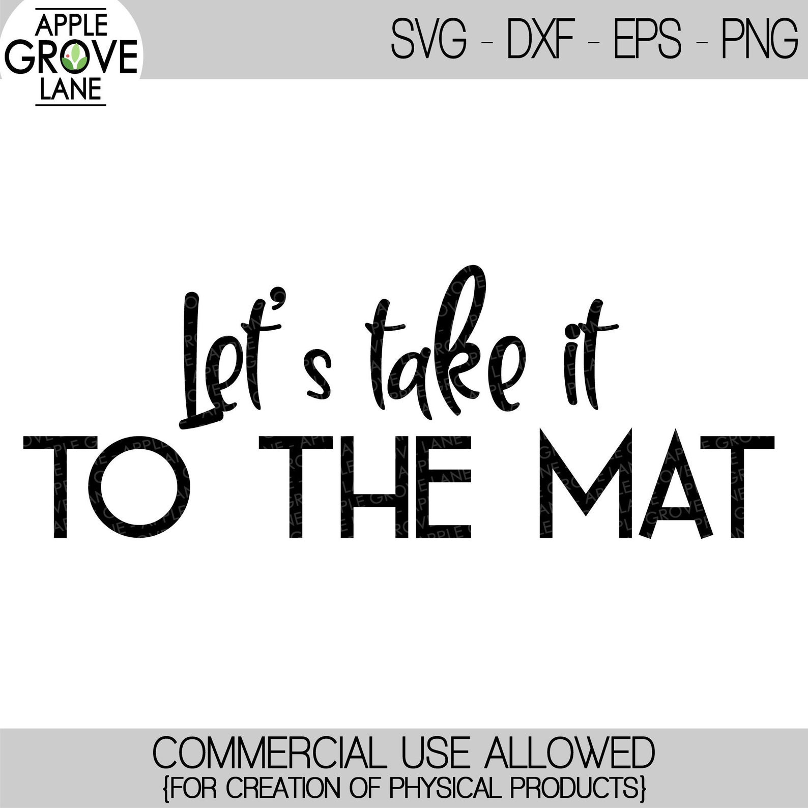 Wrestling Svg Take It To The Mat SVG Wrestler Svg Etsy