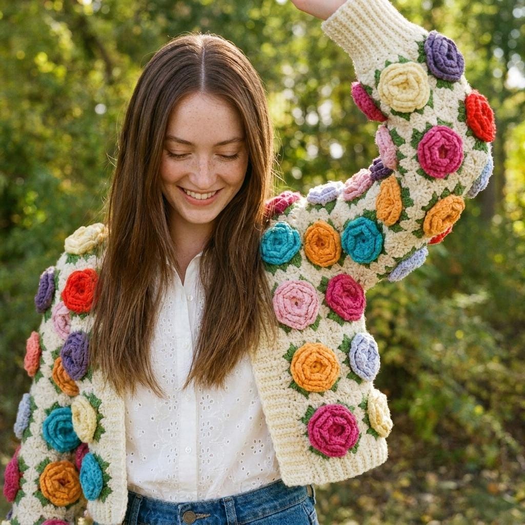 3d Rose Crop Top - Etsy