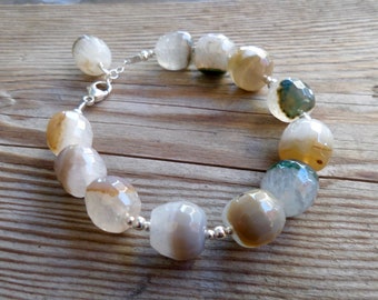 Phantom Quartz and Sterling Silver Bracelet