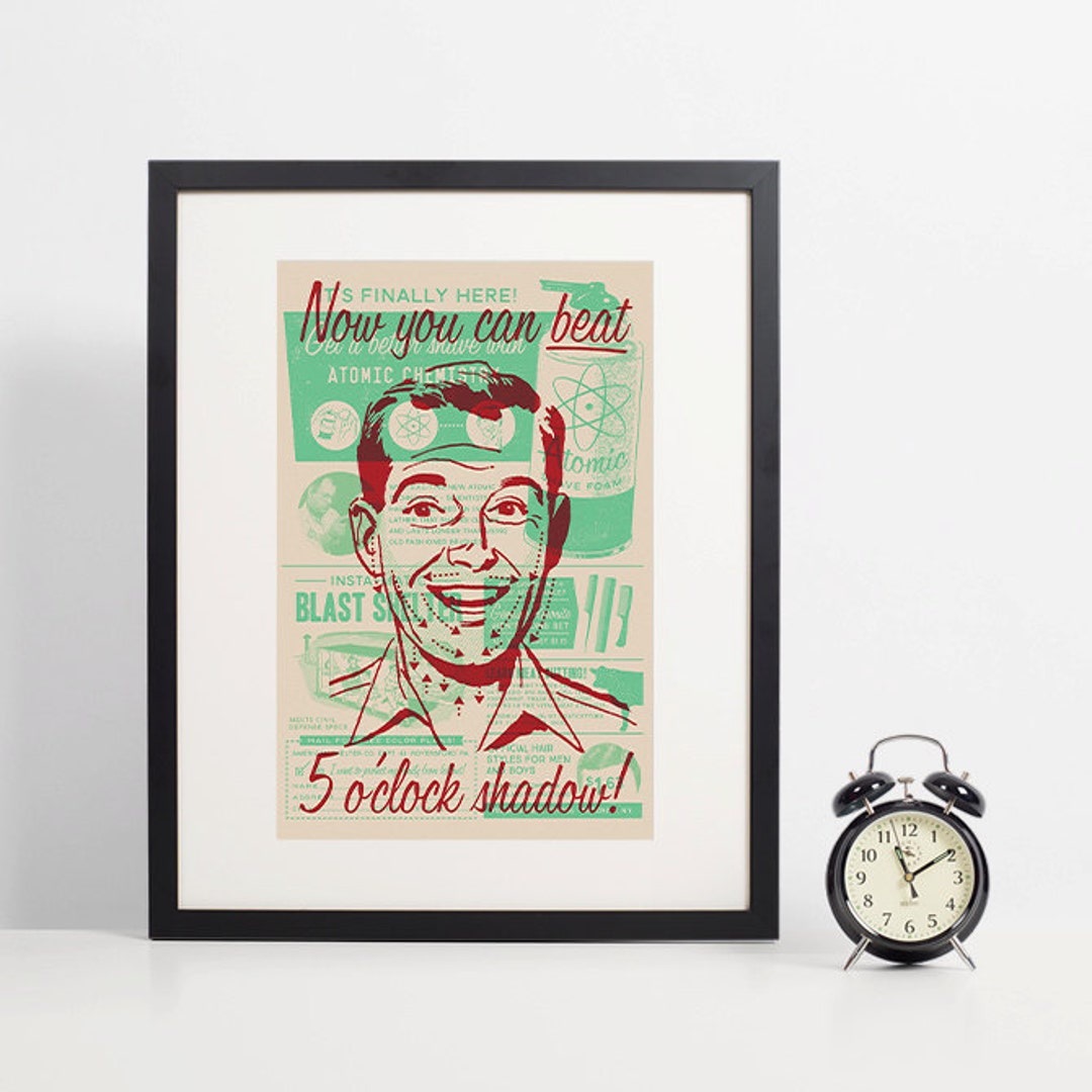 Bathroom Art Mens Shaving Bathroom Wall Decor Barber Etsy