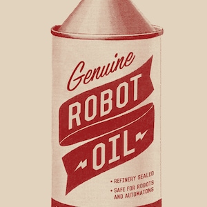 Retro Robot Oil Can, Robot Art, Vintage Oil Can, Home Decor - Etsy UK