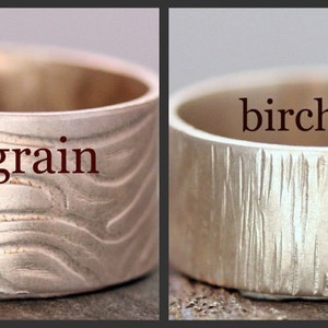 1/2 Inch Textured Sterling Silver Band Custom Handmade image 5