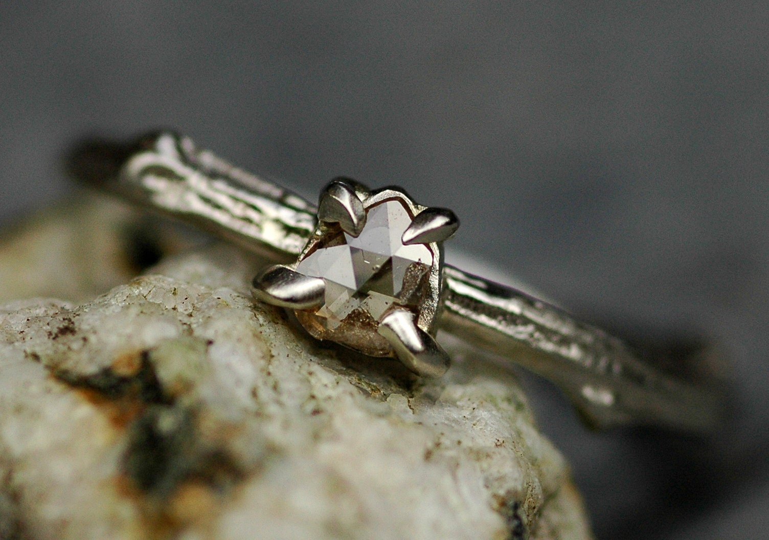 Buy Twig Diamond Ring 18 KT rose gold (4.44 gm). | Online By Giriraj  Jewellers