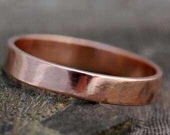 Rose Gold Band- 14k Recycled Gold- Custom Made