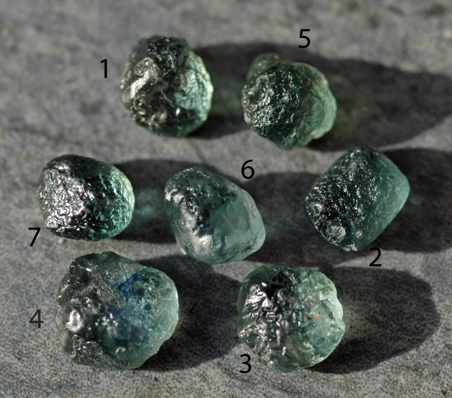 Raw Montana Sapphire Rough Uncut on 14k Recycled Gold Ring- Made to Order