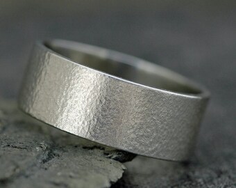 14k Recycled Gold Wedding Band with Texture- Custom Made