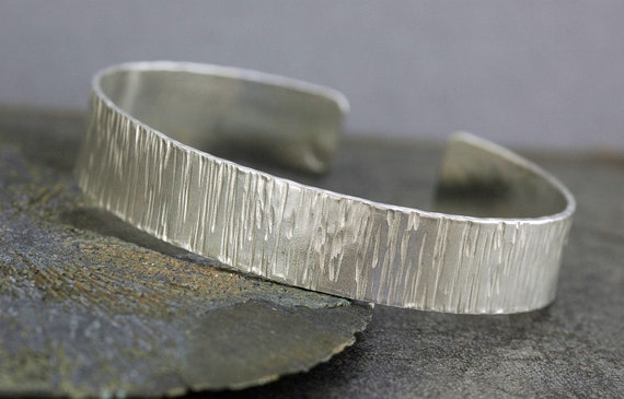 Wide Sterling  Silver Cuff Bracelet- Made to Order