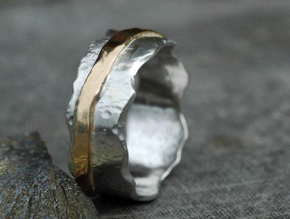 Mixed Gold Wave Band- Custom Made