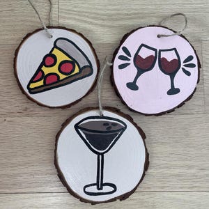 food & drink hand painted ornament
