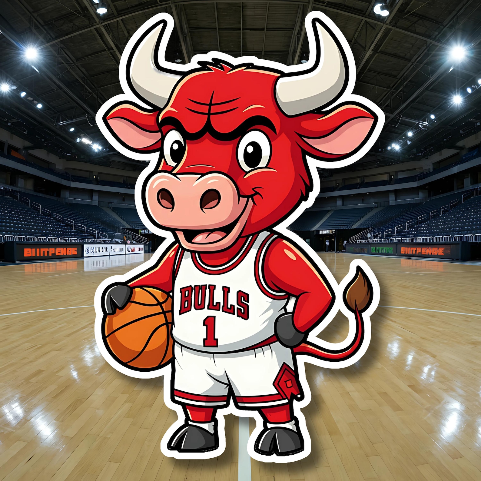 Chicago Bulls Sticker | Chicago Bulls Fan Gift | Vinyl Wall Decal ...