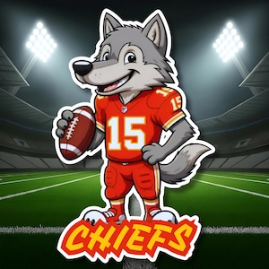 Kansas City Chiefs Sticker | Kansas City Chiefs Fan Gift | Vinyl Wall Decal | Chiefs Kiss-Cut Decal