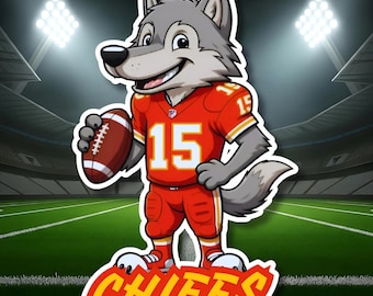 Kansas City Chiefs Sticker | Kansas City Chiefs Fan Gift | Vinyl Wall Decal | Chiefs Kiss-Cut Decal
