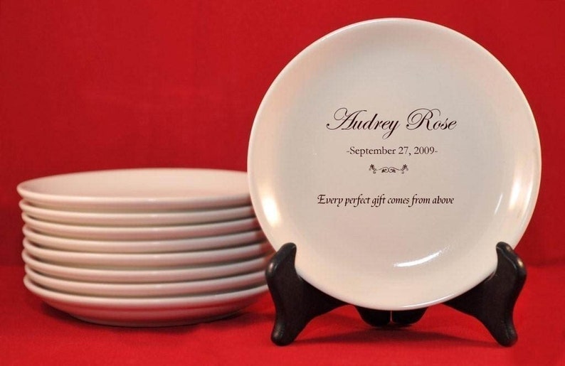 Personalized Baby Dish for Baptism or New Baby Etsy