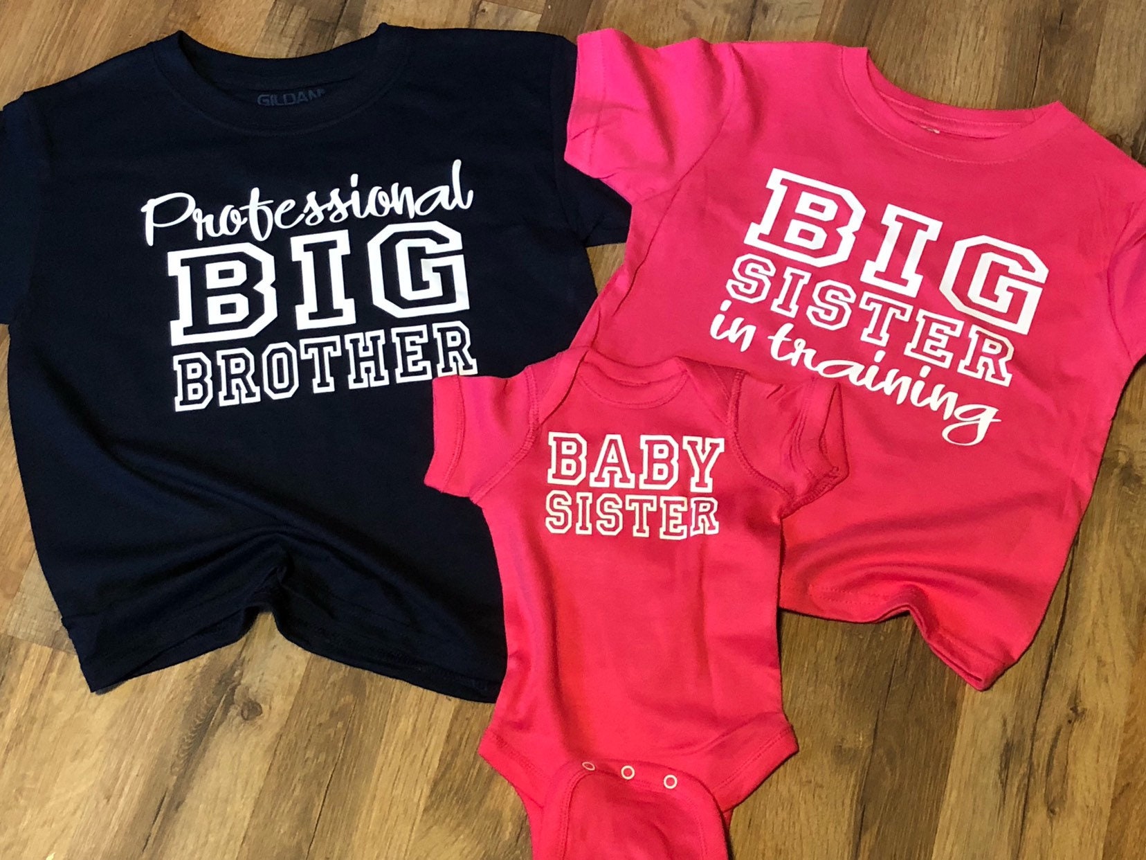 Biggest Sister Shirt sibling shirts big sister announcement Little Sister Bodysuit  gender reveal pregnancy reveal baby announcement