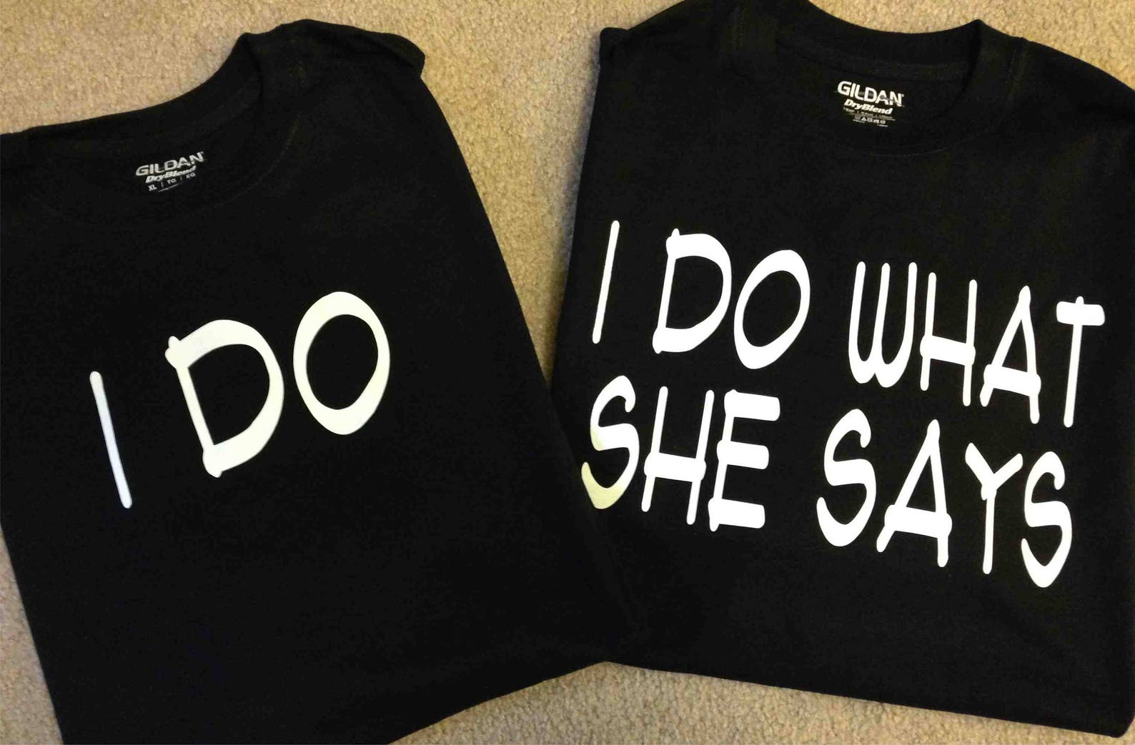 Custom funny Wedding Shirt set of 2 I do and I do what she Etsy