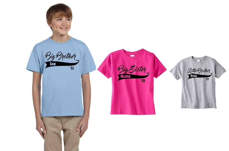 Set of 3 Brother shirts Bro Code shirt set sibling tshirts gifts for big brother little custom shirts graphic tees tshirt printing gift idea
