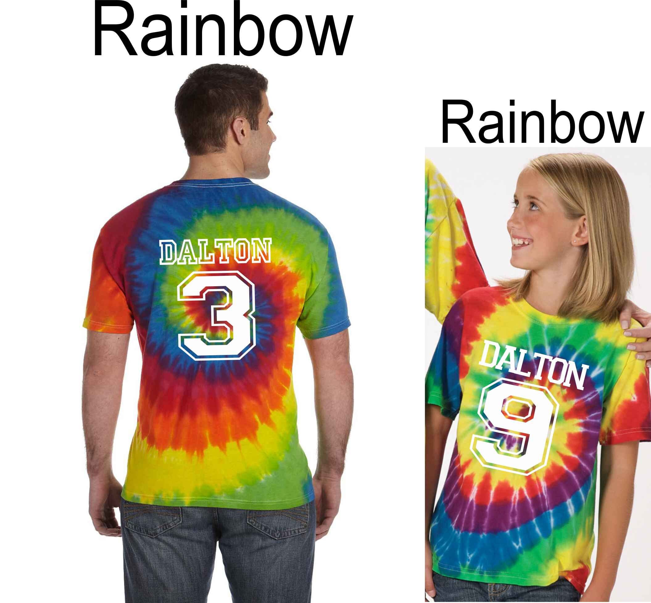 tie dye family reunion shirts