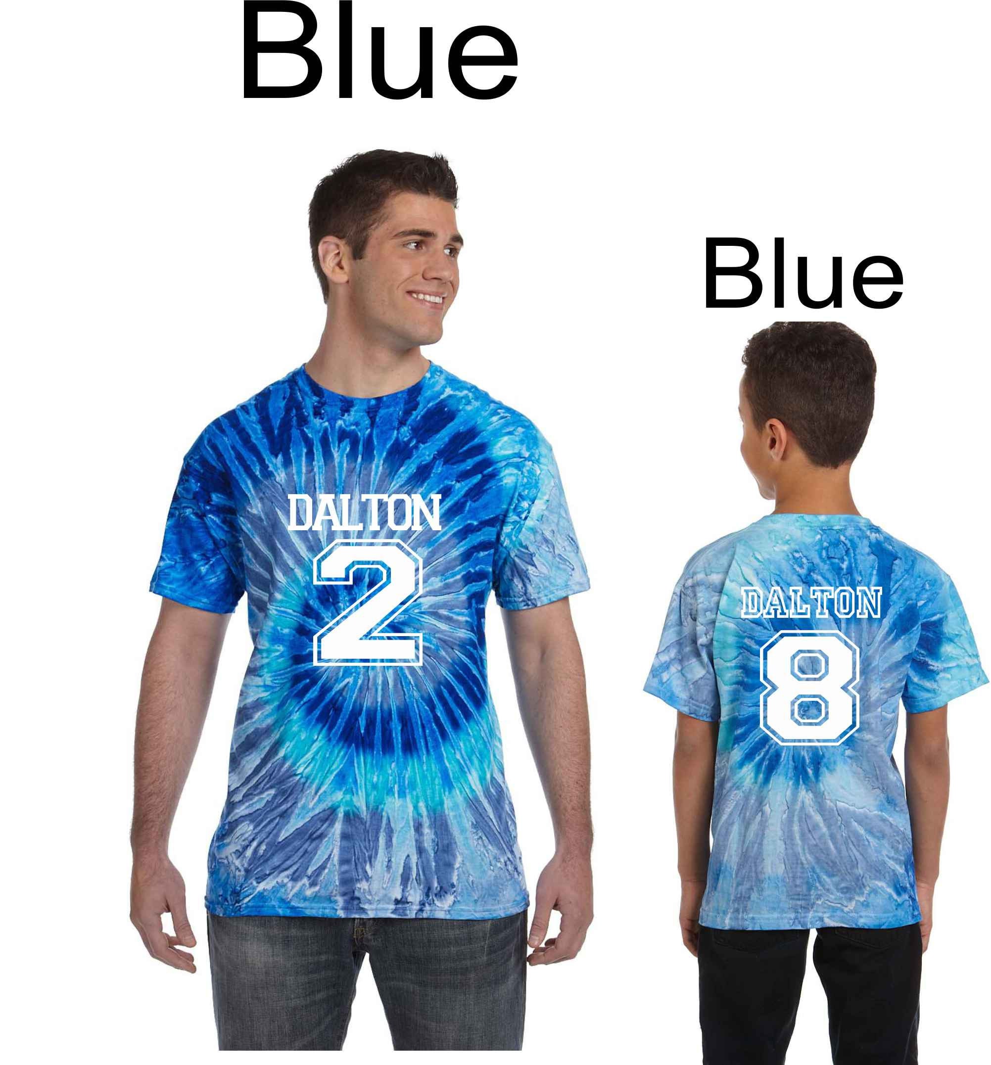 tie dye family reunion shirts