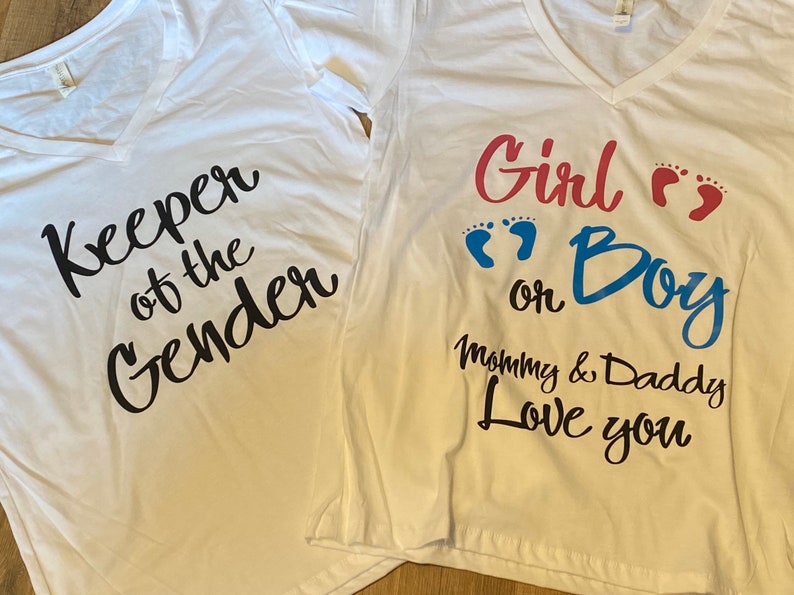 Keeper of the gender keeper shirt girl or boy tshirt gender Etsy