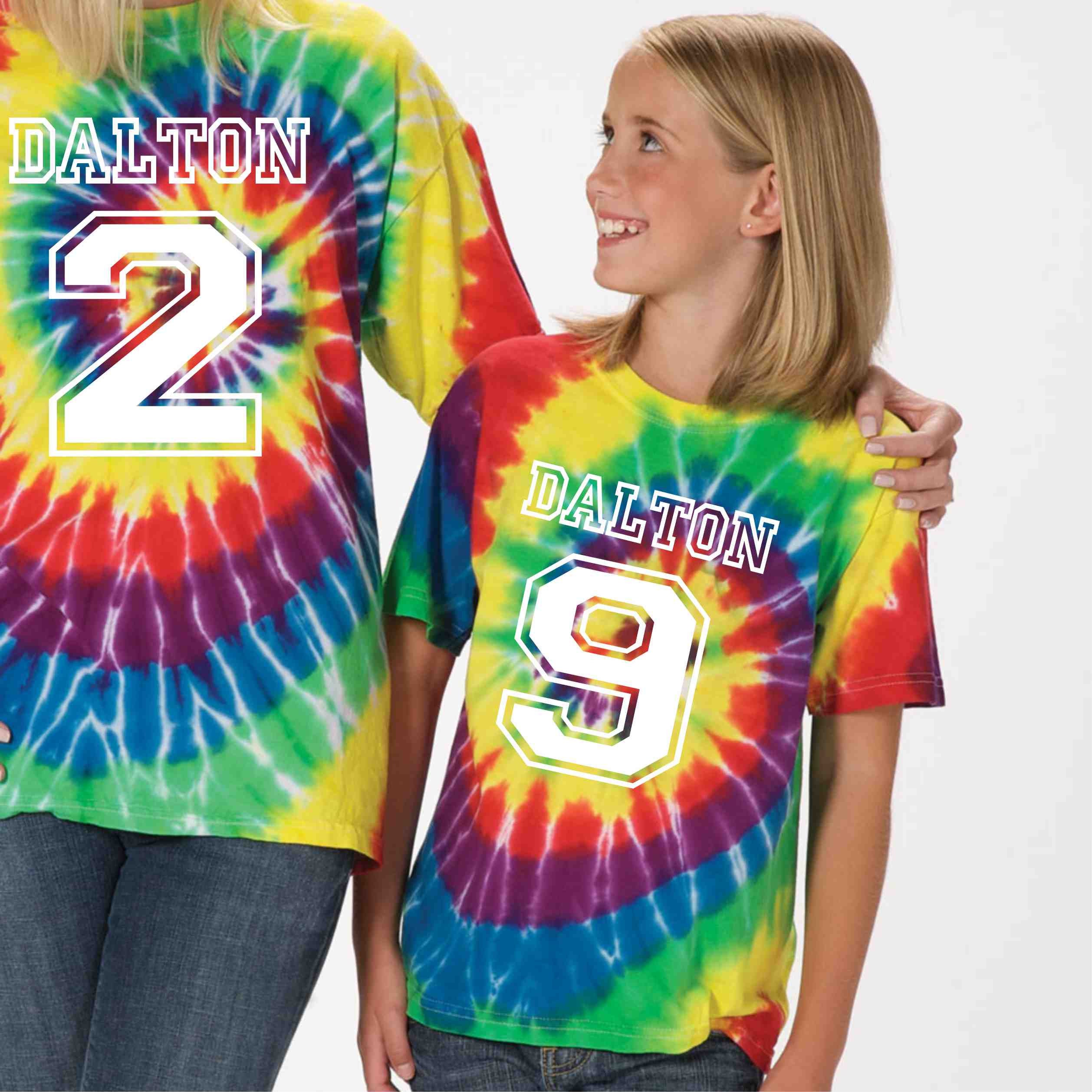 tie dye family reunion shirts