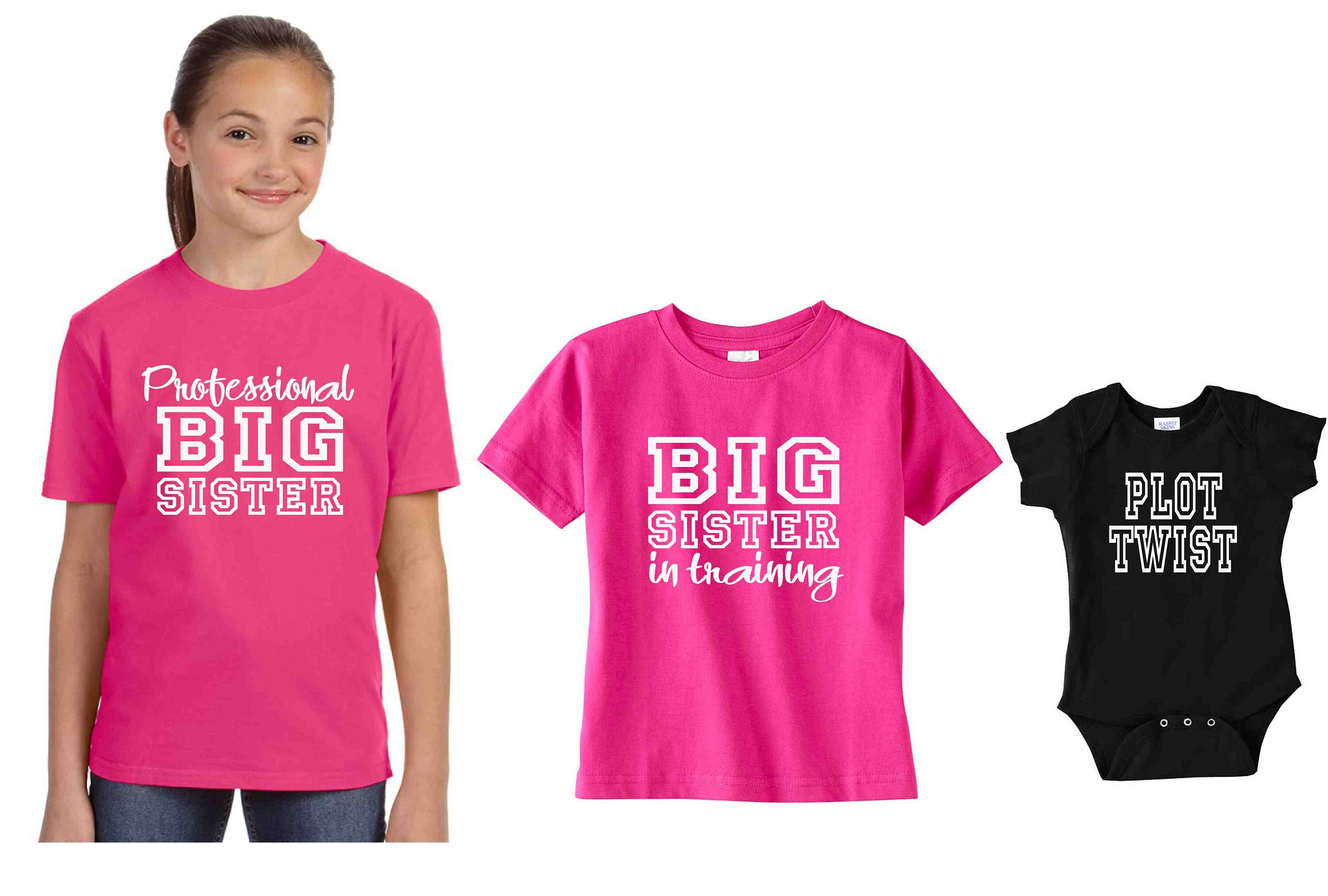 Big Brother Big Sister Shirt set of 4 Professional again Etsy
