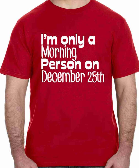 Im only a Morning Person on Christmas Short-Sleeve Unisex T-Shirt