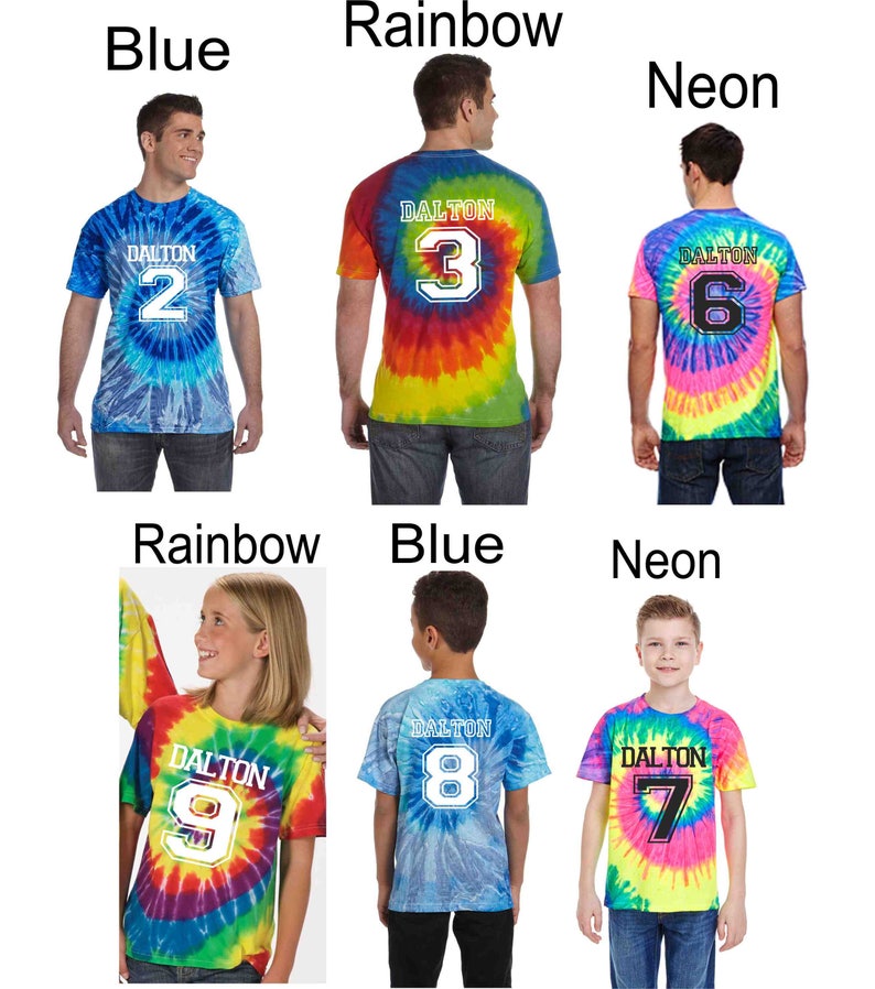 tie dye family reunion shirts