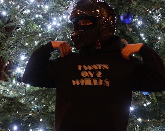 Twats On 2 Wheels, black Pullover Hoodie/ Crash out edition