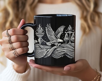 Taza de café del 4 de julio para el Día de la Independencia Taza de café con bandera estadounidense Taza de té del 4 de julio