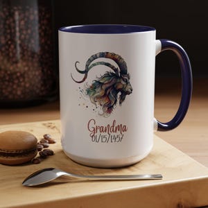 Custom Capricorn Zodiac Sign Coffee Mug Astrology Teacup Horoscope Gift