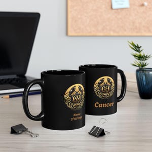 Custom Cancer Zodiac Sign Astrology Mug Customizable Spiritual Cancer Coffee Mug Cancer Horoscope Teacup