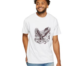 Amerikansk flagga-T-shirt för den 4 juli T-shirt med amerikansk flagga-tröja för den fjärde juli