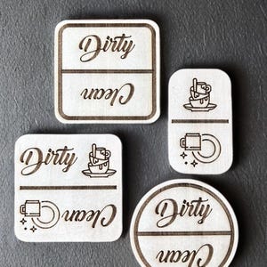 Dishwasher Clean & Dirty Magnet | Dishwasher Magnet | Dirty and Clean Dishes Magnet | Dishwasher Magnet | Dishwasher Sign | Realtor Gift
