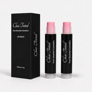 Chai Tinted Lip Balm - Natürliches Rosa, feuchtigkeitsspendende, vegane Lippenpflege