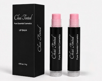 Chai Tinted Lip Balm – Natural Rose Pink, Organic Hydrating Vegan Lip Care
